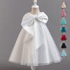 Girls Kids Solid Color Princess Dress Birthday Party Piano Performance Evening Gown