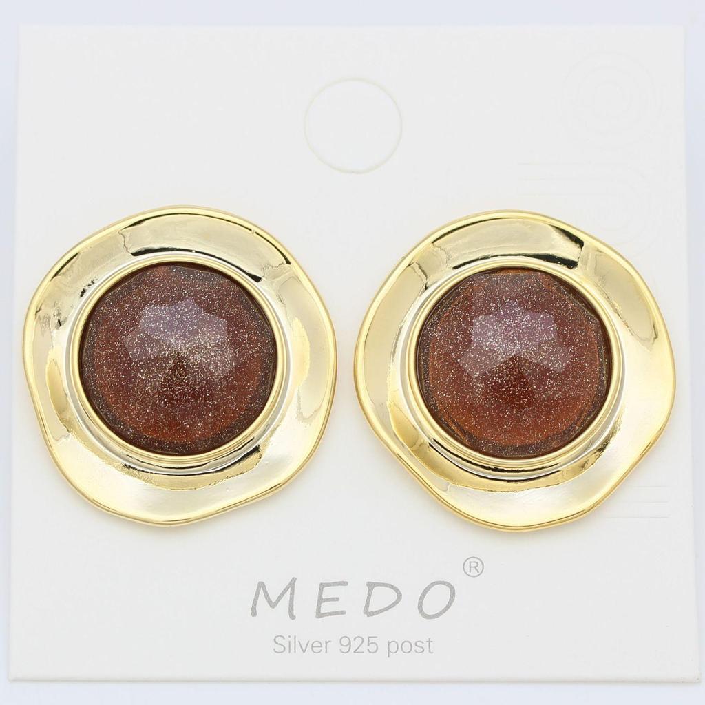 Hong Kong Retro Pearl Stud Earrings with S925 Silver Needle