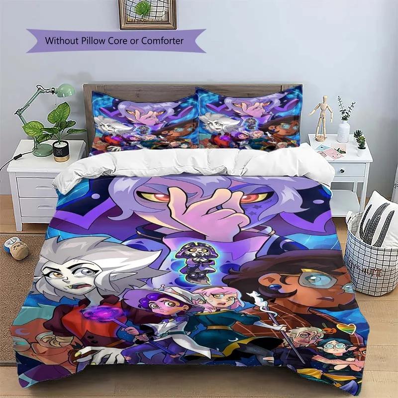 Ensemble de literie La Maison des Hiboux, Housse de couette La Maison des Hiboux avec taies d'oreiller pour enfants et adultes Taille personnalisable 135X200CM-2PCS