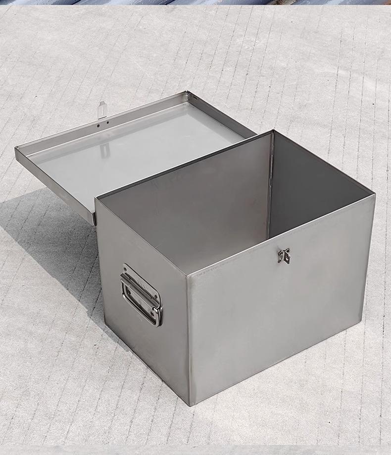 Ztluštěná multifunkční skříňka na nářadí z průmyslové nerezové oceli se zámkem