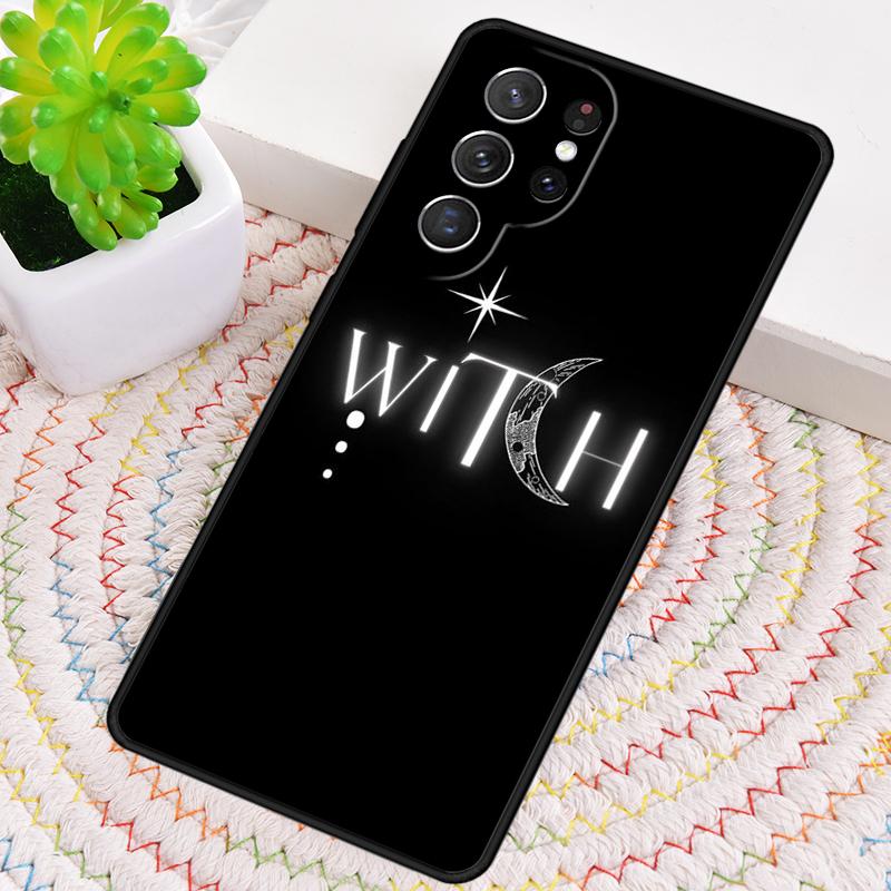 Occult Witchcraft Moon Gothic Witch Silicone Phone Case For Samsung Galaxy note 10 pro S26 S25 S24 S23 S22 S21 Plus Ultra Cover