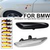 1Pair Dynamic Flowing LED Turn Signal Side Marker Light Blinker For BMW E46 E60 E61 E90 E91 E81 E87 E82 E88 E83 E84 E92 E93 X3