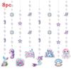 Mermaid Birthday Theme Decorations Hanging Pendant For Kids Celebration Party