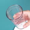 Mode 450ml Becher mit Strohhalm Transparent Wiederverwendbarer Trinkbecher Einlagig Kunststoff Auto Becher Büro