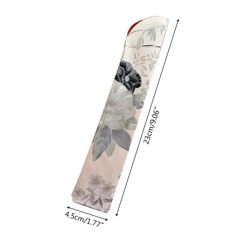New Japanese Flower Pocket Folding Hand Fan Round Circle Party Decor Gift Dropshipping