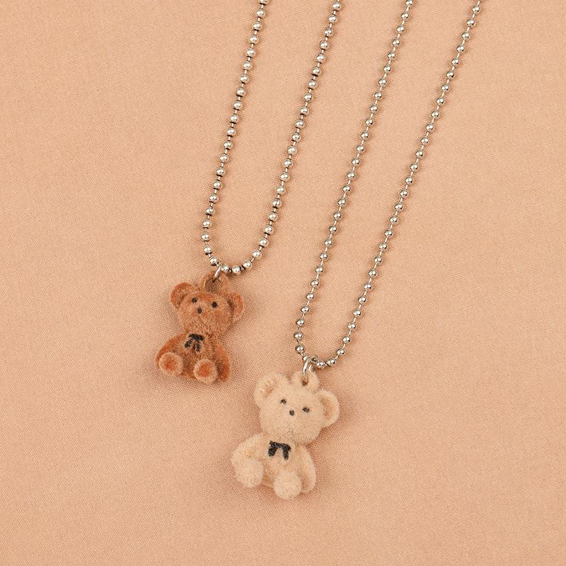 

3D Woolen Little Bear Hip-Hop Necklace - Unisex Korean Style Sweater Chain