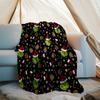 Grinch-Thema Bedruckte Decke Perfekt für Sofa Bett Reisen Außenbereich Maschinenwaschbar Gemütlich Langlebig