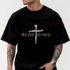 Redeemed Christian Jesus Graphic Motorcycle T-Shirt Men Cotton O-neck Short Sleeve TShirt Fashion Tops Tee