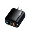 Dual-Port PD45W GaN Fast Charger with International Compatibility and LED Indicator