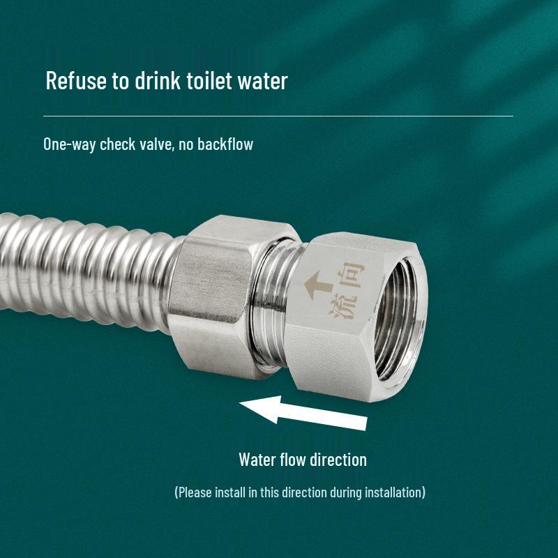 Bathroom Toilet Anti-Backflow Check Valve for Water Pipes