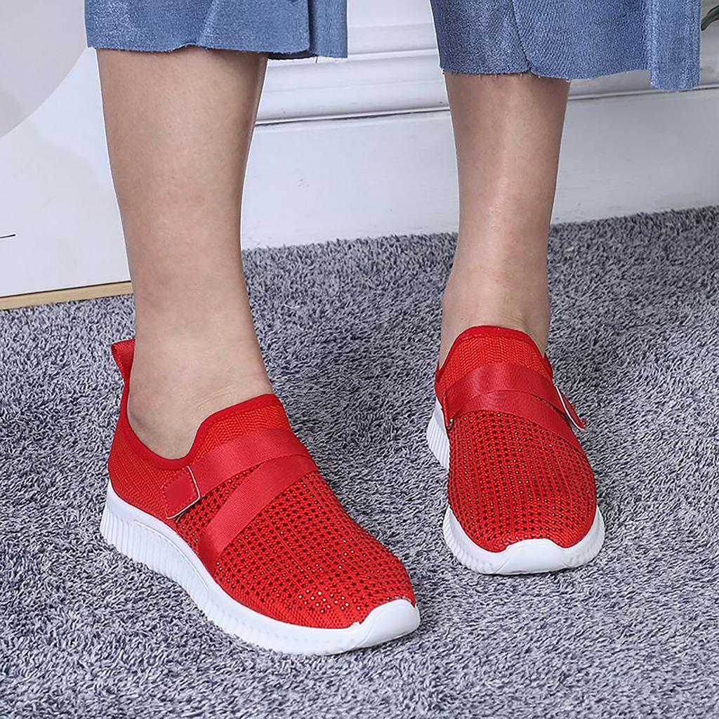 Women Comfort Sandals Light Breathable Steel Toe  Mesh Anti-slip Shoes