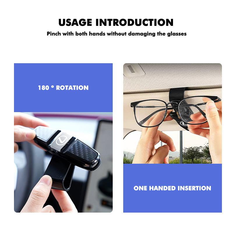 For Lexus Multifunctional Car Sun Visor Glasses Holder Sunglasses Clip Accessories CT ES GS NX IS250 RX350 IS200 LX570 UX250hKP2