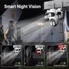 ICsee 360° Rotating WiFi Surveillance Camera with Triple-Lens, Triple-Screen, and Human Detection