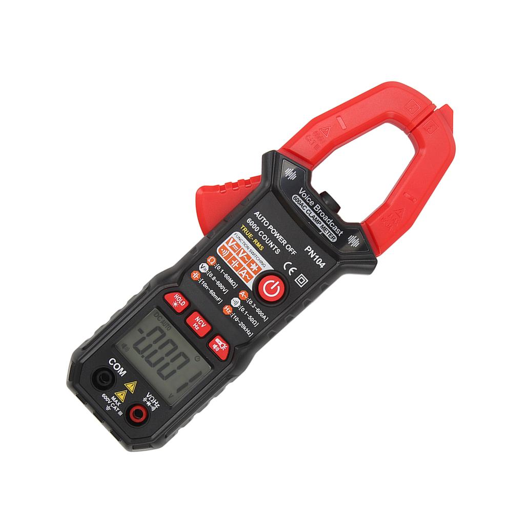 Zangenmultimeter Vollautomatisches Zangen AC DC Strom Spannung Widerstand Frequenzmessgerät Voltmeter Amperemeter