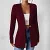 2025 Modern Korean V-Neck One-Button Solid Color Long Sleeve Jacket