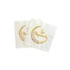 Ramadan Mubarak Gold Gilded Napkin 16l 16x16 Cm Gold Leaf With Ramadan Feast Themed Religious Ornament