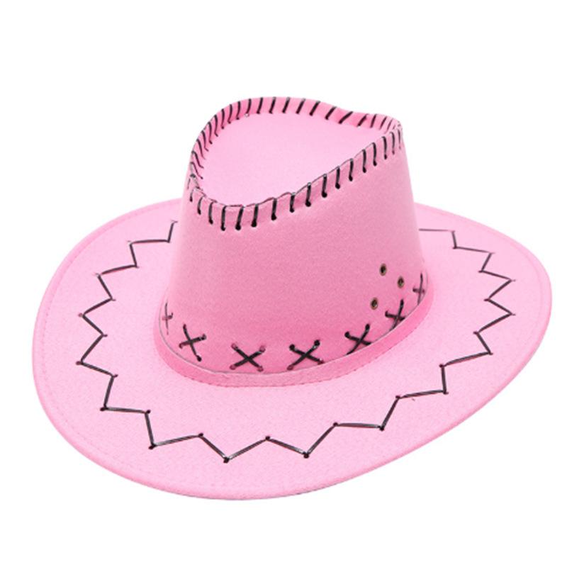 Faux Leather Suede Western cowboy Hat for Men Women Fedora Outdoor Wide Brim For Beach Travel Vacation Party Cosplay Cap Gifts