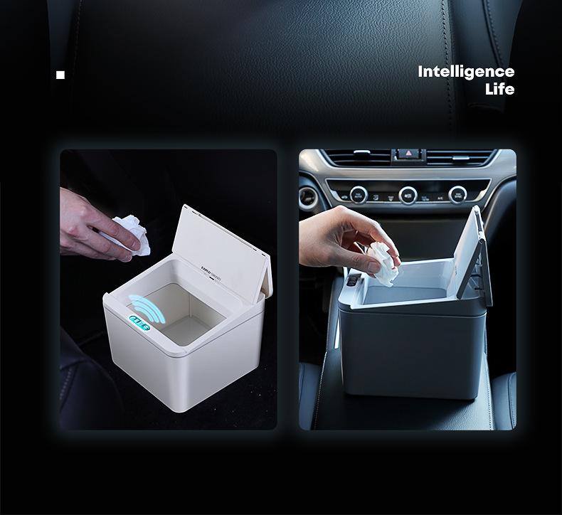 Smart Induction Desktop Trash & Storage Bin