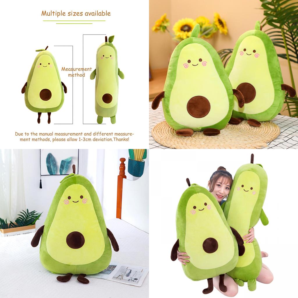 Cuscino Avocado Lungo Peluche Regalo di Natale Perfetto Per Ragazze Ragazzi
