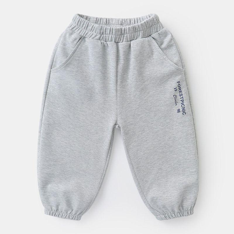 Boys  Casual Sweatpants Long Pants Spring Casual Boys  Children s Clothing Spring Wear Children s Sports Long Pants Spring Style U15578 Floral Gray 140