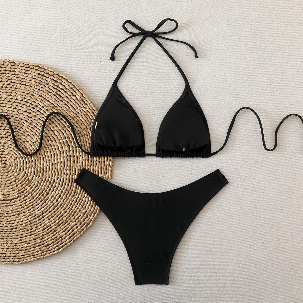 2026 European and American Women's Sexy Split Strap Bikini Swimwear