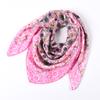 85*85Cm Pastoral Style Women Headband Scarf Luxury Floral Print Square Bandana Lady Handkerchief Ethnic Shawl Head Scarves