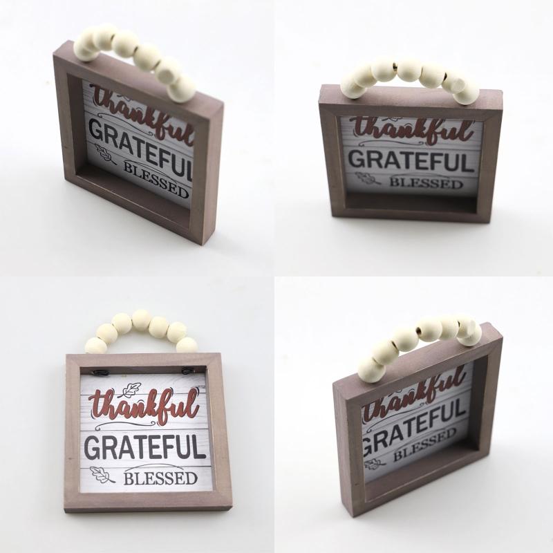 Fall Wood Front Door Hanging Sign Letter Wooden Plaque Fall Decor Autumn Plant Wood Wall Art Hanging for Farmhouse Home