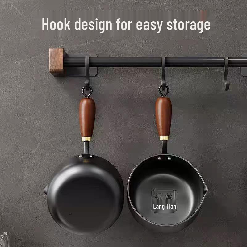 Special Deepened Non-Stick Frying Pan: Perfect for Hot Oil, Eggs, Baby Food & More; Multi-Functional Small Iron Milk Pot