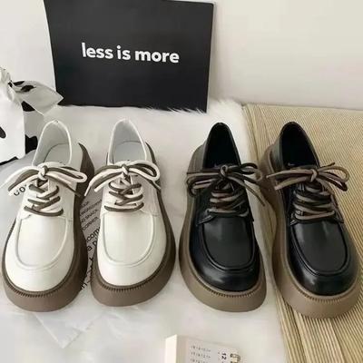 2024 heißer Verkauf Mode Retro Täglich Casual Mary Jane Schuh Bequem Weichen Boden Lace Up Leder Schuhe für Frauen Zapatillas Mujer