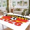 Germany national football team Design Crystal Velvet Rug Soft Decorative Mat for Bedroom Entrance