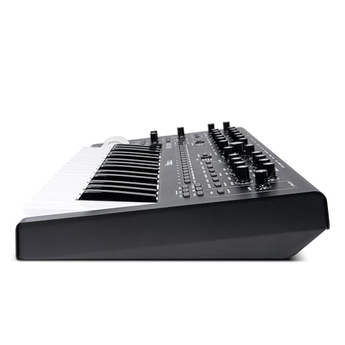 MOOG Messenger Monophonic Analog Keyboard Synthesizer with 32 Keys, 64-Step Sequencer, 256 Presets, Aftertouch, Sub-Oscillator, Ladder Filter, and Arp