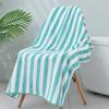 Thick Towel Absorbent Facial Towel Striped Coral Velvet Bath Towel Quick Drying Beach Towel Household Motion Bath Bath Towel