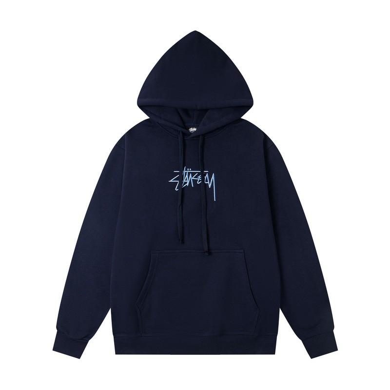 Unisex Oversized Cotton Hoodie With Minimalist Letter Embroidery Streetwear Casual Pullover Fall