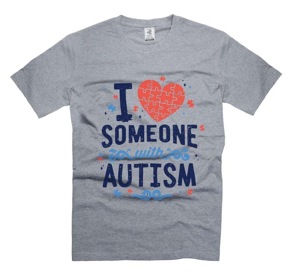 I Love Someone With Autism T-Shirt Autism Awareness Tee Autism Gift Tee Unisex T-Shirt XXXXL