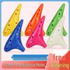Alto AC 12-Hole Resin Ocarina - Beginner Level, Drop-Resistant, C Tone, Professional Instrument with Free Engraving