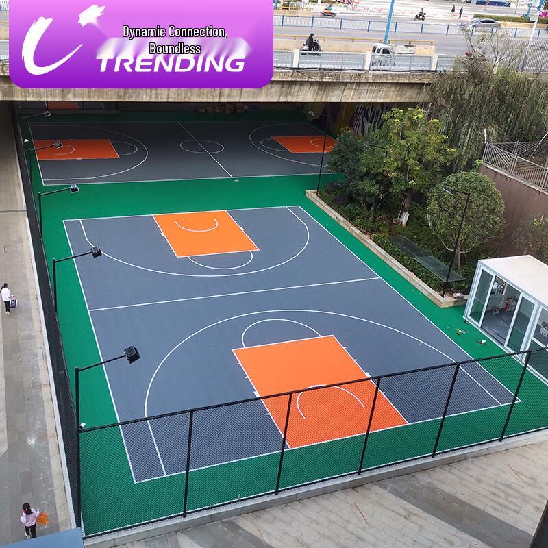 Modular Outdoor Sports Court Tiles