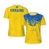Herren-Fußball-T-Shirt mit ukrainischer Flagge