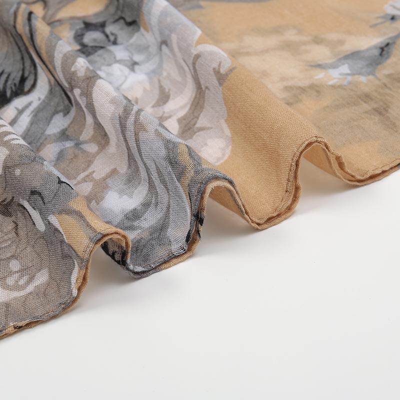 New Printed Cotton Viscose Hijab For Women Muslim Scarf Long Shawl Bandana Foulard Islamic Turban Headband Wrap Floral Headscarf