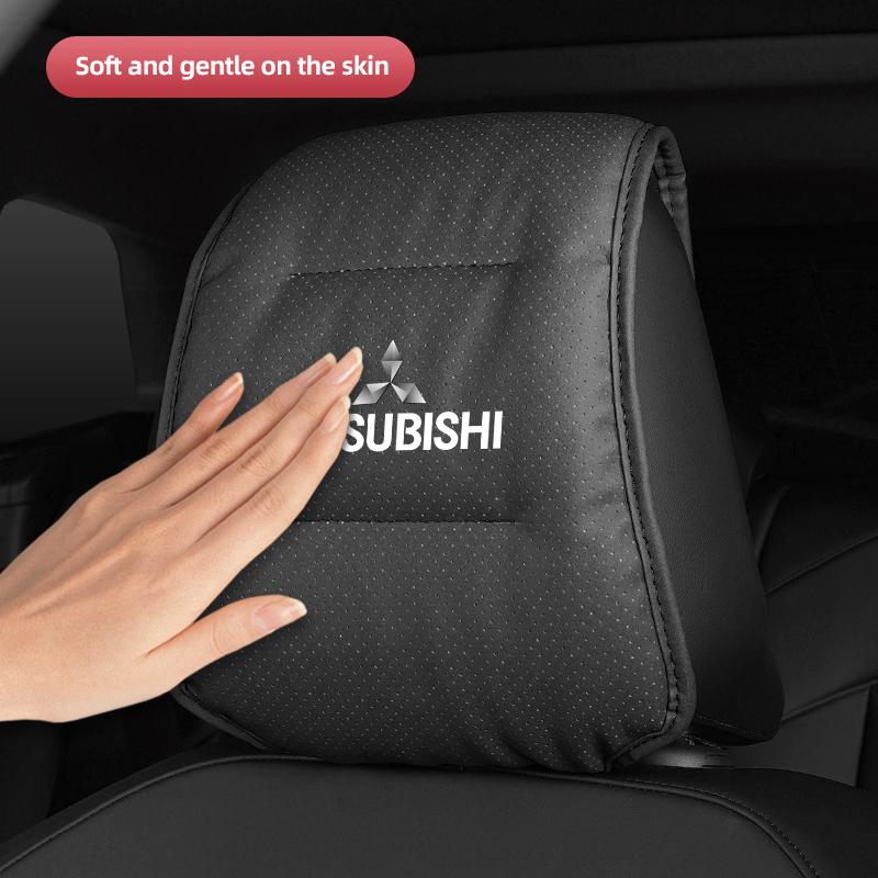 1Pcs Car Seat Headrest Protector Auto Pillow Cover For Mitsubishi Space Delica Ralliart Ex Mirage Jinxuan Galant Attrage Xpander