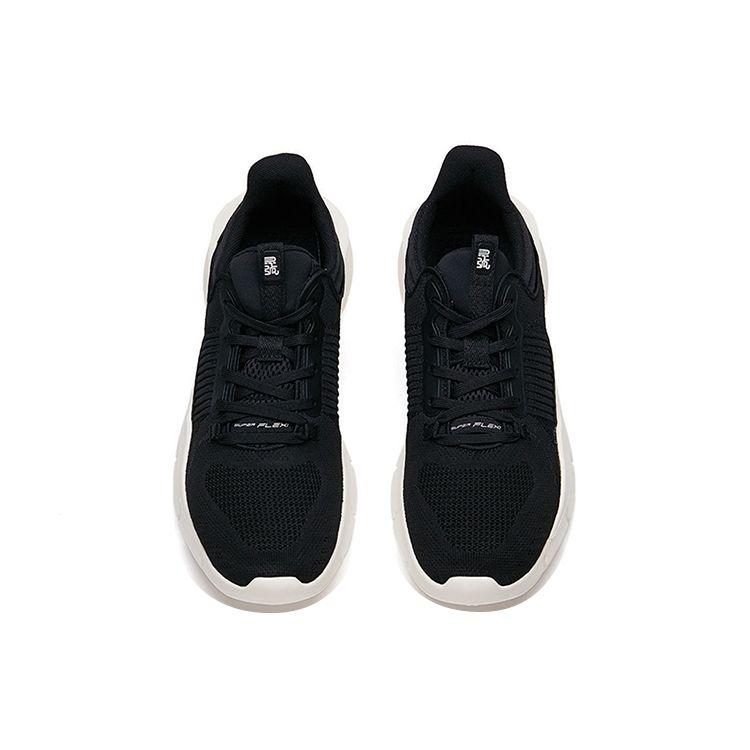 Anta Linghu Fabric Synthetic Leather Wear-Resistant Low-Top Training Shoes Men Sneaker Black White Gray 112127703-5