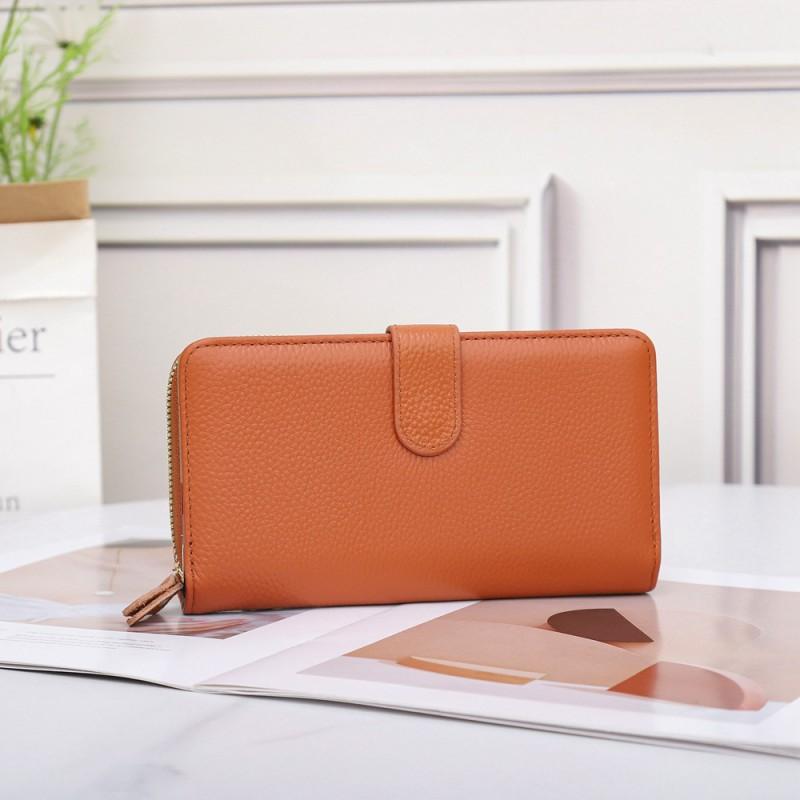 

Long Women s Leather Wallet Small Bag Top Layer Cowhide Multiple Layers Of Loose Change Packaging Card 5117