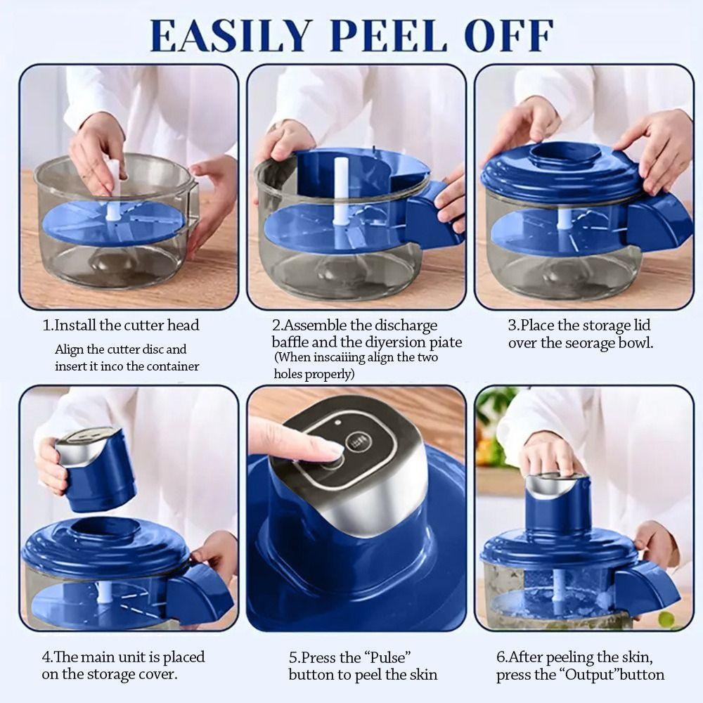 Wireless Automatic Fruit Peeler Machine Skin Remover for Berries Fruits  Fruit Peeler Tool