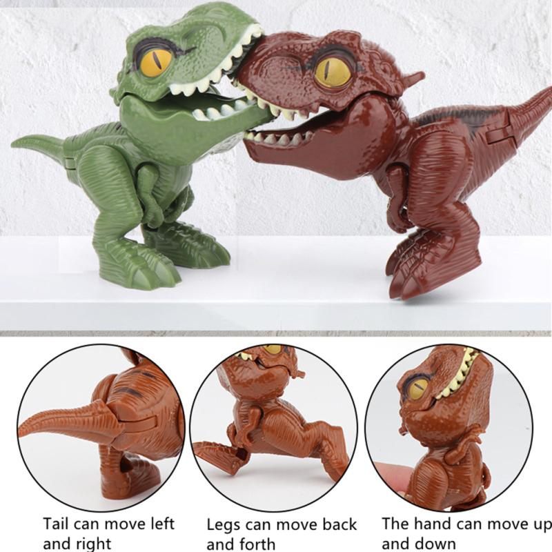 Kniffliges, fingerbeißendes Dinosaurierspielzeug, lebensechte Farben, gemeinsame bewegliche Simulation, Tyrannosaurus Rex-Modell