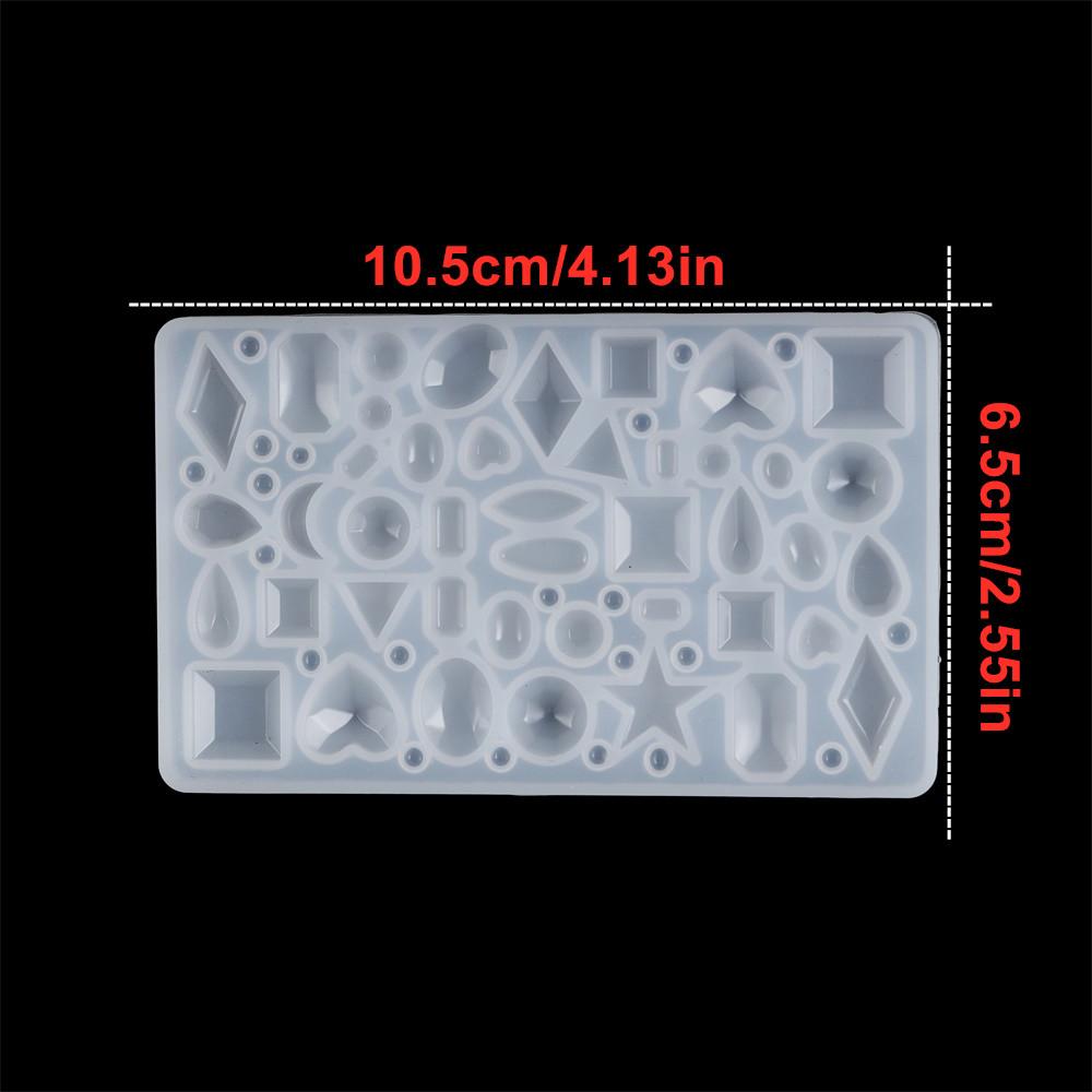 

1Pcs Mirror Jewelry Crystal Epoxy Resin Mold Love Geometry Moon Variety Gemstone Pendant Mold for DIY Resin Pendants Crafts
