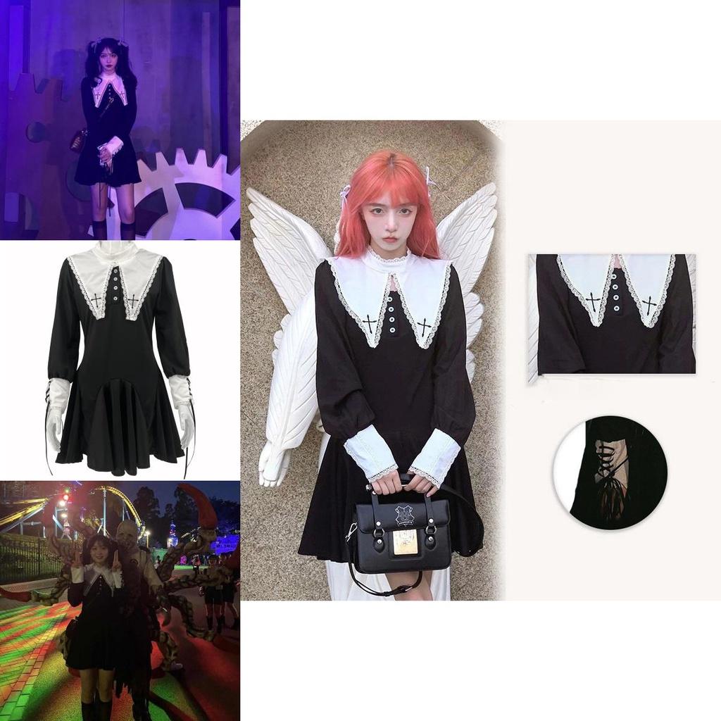 Sexy Adult Cosplay Costume For Halloween Naughty Lolita Nun Outfit 2013
