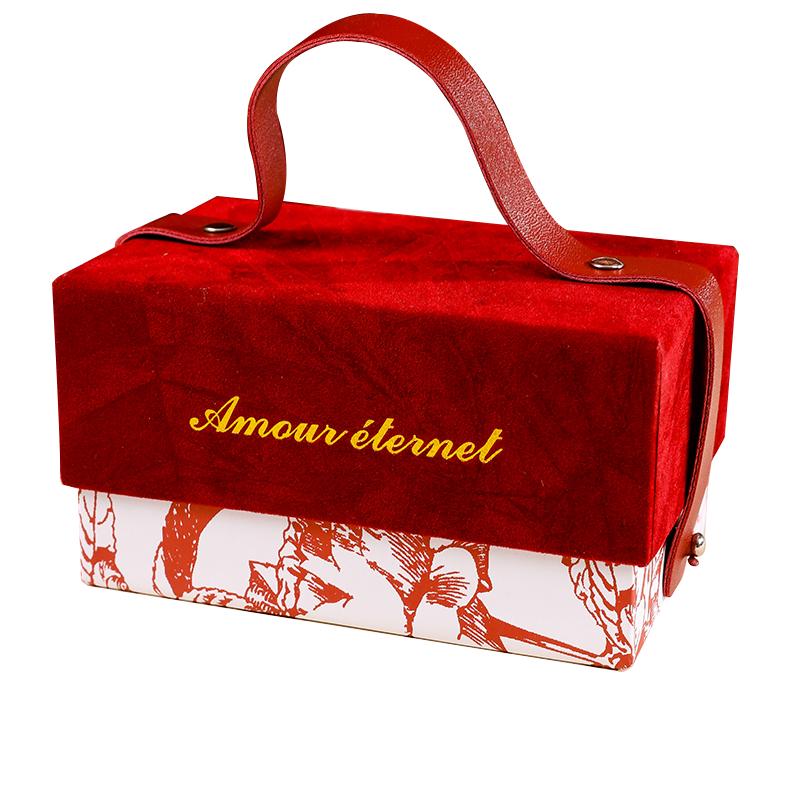 Samt Handtasche Geschenkbox für Geburtstag, Hochzeit oder Brautjungfern Geschenke