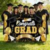 1pc Graduation Season Banner | Congratulations On Graduation! Graduation Congratulations Party Decoration Polyester Background