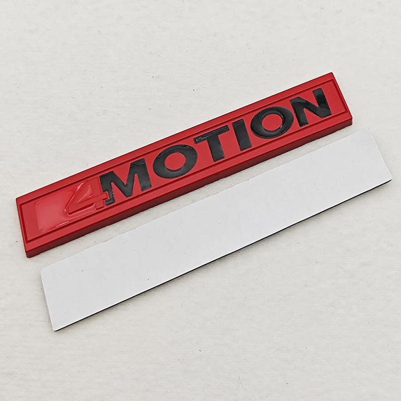 SVLHP1 3D Car 4MOTION Emblem Logo Trim Front Hood Grille Badge Rear Trunk Sticker For VW Volkswagen Polo Golf Passat Jetta Accessories