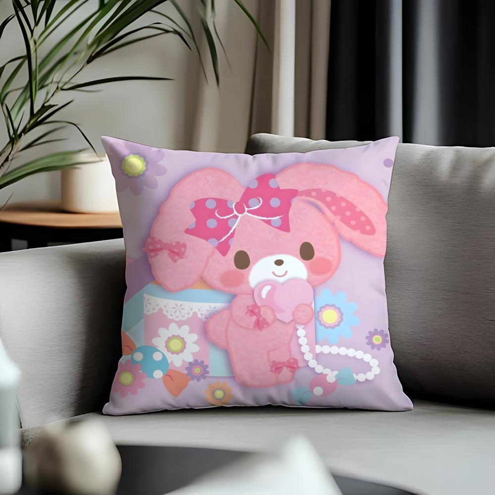 Hot Bbonbonribboning Cushion Cover Antidustmite Pillowcase Invisible Zipper Silky Short Plush Sofa Cushion Cover