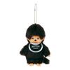 Sekiguchi Monchhichi Plush Keychain Black Colors Collectible Mascot Toy